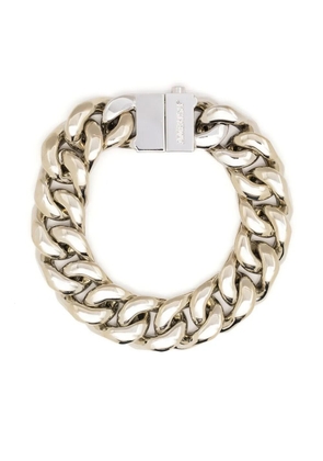 AMBUSH Chain 7 logo-engraved bracelet - Silver