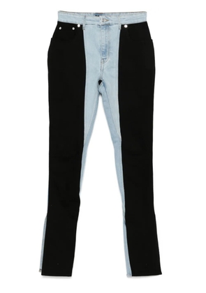 Mugler two-tone skinny jeans - Blue