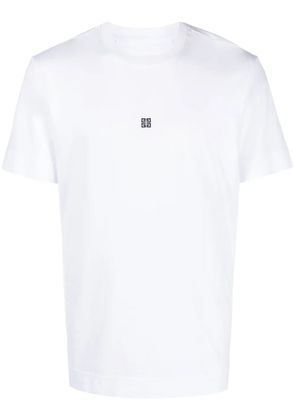 Givenchy logo-embroidered cotton T-shirt - White