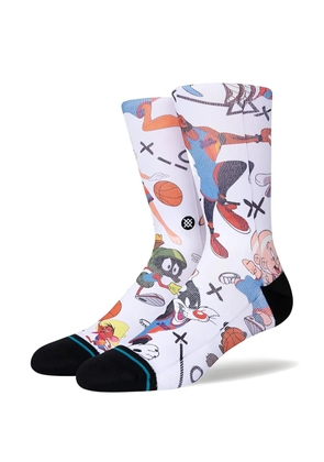 Stance cartoon-print crew socks - White