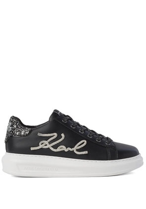 Karl Lagerfeld Kapri Signia rhinestone-embellished sneakers - Black
