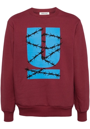 Undercover logo-print cotton sweatshirt - Red