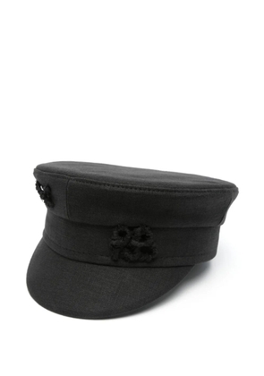 Ruslan Baginskiy linen baker boy hat - Black