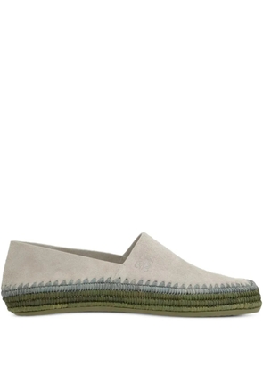 LOEWE Rio suede loafers - Grey
