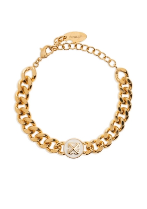 Off-White Arrows curb-chain bracelet - Gold