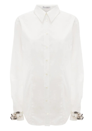 JW Anderson chain-link poplin shirt - White