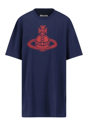 Vivienne Westwood Paris Orb graphic T-shirt - Blue