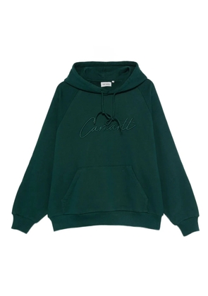 Carhartt WIP Ray logo-embroidered hoodie - Green