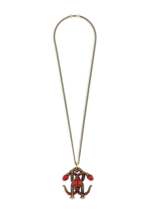 Roberto Cavalli embellished-pendant necklace - Gold
