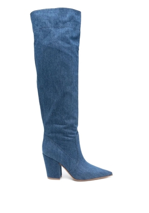 Gianvito Rossi 85mm Keinna boots - Blue