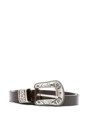 Golden Goose western-buckle leather belt - Brown