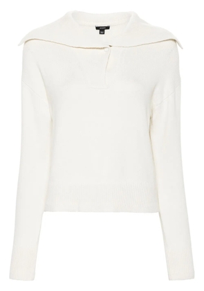 JOSEPH knitted polo sweater - White
