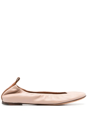 Lanvin leather ballerina shoes - Pink
