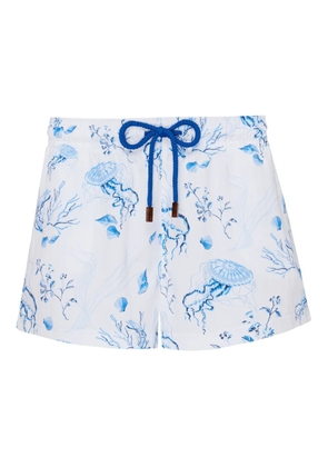 Vilebrequin Medusa And Shells swim shorts - White