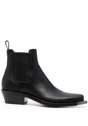 Buttero square toe chelsea boots - Black