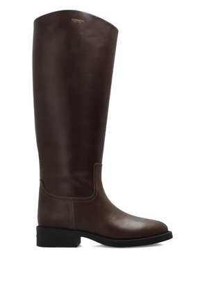 Coach zip leather boots - Brown