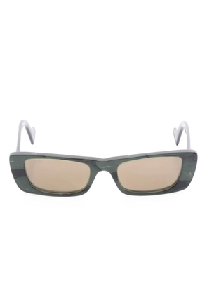 Gucci Pre-Owned 2020s rectangle-frame sunglasses - Green