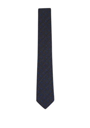 Ferragamo herringbone pattern tie - Grey