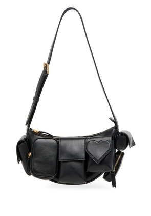 Fiorucci leather shoulder bag - Black