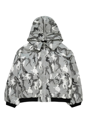 Spencer Badu hooded camouflage jacket - Grey