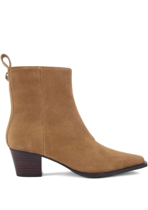 Kurt Geiger London 40mm Mini Eagle ankle boots - Brown