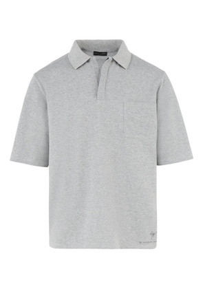 Giuseppe Zanotti Lr-63 cotton polo shirt - Grey