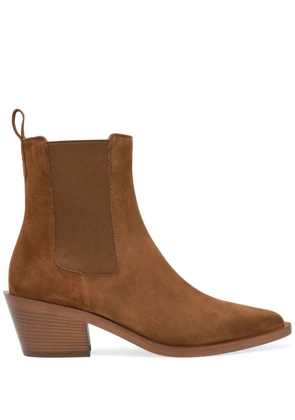 Gianvito Rossi Wylie 45mm suede boots - Brown