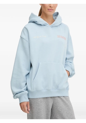 P.E Nation pocket graphic-print hoodie - Blue