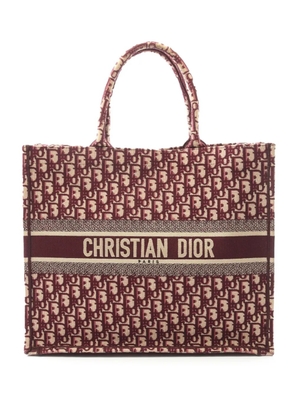 Christian Dior Pre-Owned 2019 Large Oblique Embroidered Canvas Book tote bag