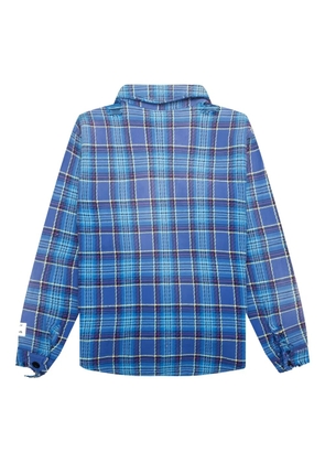 GALLERY DEPT. frayed plaid shirt - Blue