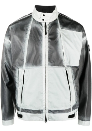 Stone Island Mussola Gommata-TC hand-sprayed windbreaker - Grey