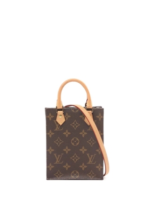 Louis Vuitton Pre-Owned 2020 Petite Sac Plat monogram tote bag - Brown