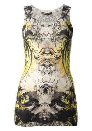 Roberto Cavalli printed tank top - Yellow