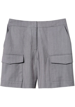 TWINSET pinstripe bermuda shorts - Grey