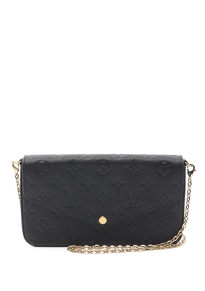 Louis Vuitton Pre-Owned 2021 Monogram Empreinte Pochette Felicie Wallet - Black