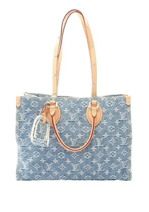 Louis Vuitton Pre-Owned 2021-2025 Monogram Denim Onthego MM tote bag - Blue