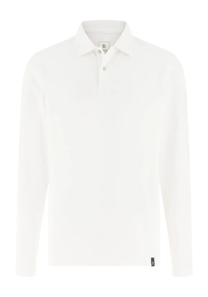 Boggi Milano piqué appliqué polo shirt - White