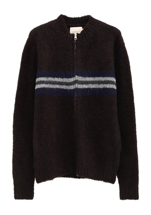 Paloma Wool Penalti striped zip knitwear - Brown