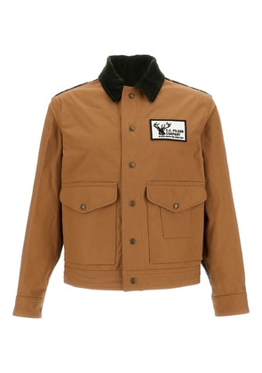 Junya Watanabe MAN Velvet Collar Patch Jacket - Brown