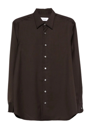 Lardini long-sleeve button-down shirt - Brown