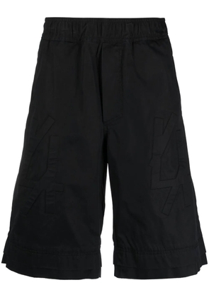 44 LABEL GROUP embossed-logo knee-length shorts - Black
