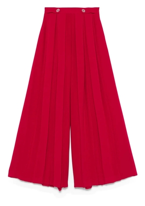 TWINSET pleated crepe trousers - Red