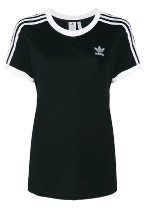 adidas classic stripe detail T-shirt - Black