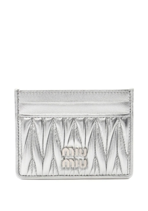 Miu Miu Pre-Owned 2020 matelassé cardholder - Silver