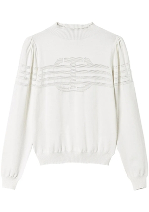 TWINSET Oval T-motif jumper - White