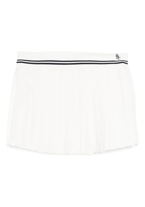 Sporty & Rich pleated panelled skirt - White