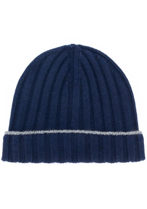 Brunello Cucinelli ribbed beanie - Blue