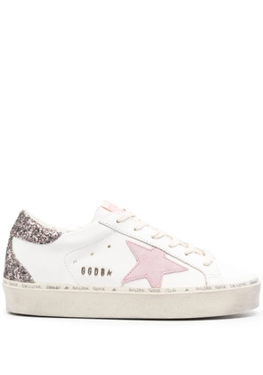 Golden Goose Hi Star glittered sneakers - White