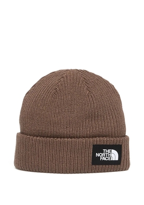 The North Face ribbed-knit beanie - Brown