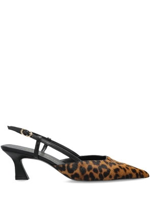 Stuart Weitzman 50mm Vinnie slingback heeled pumps - Brown
